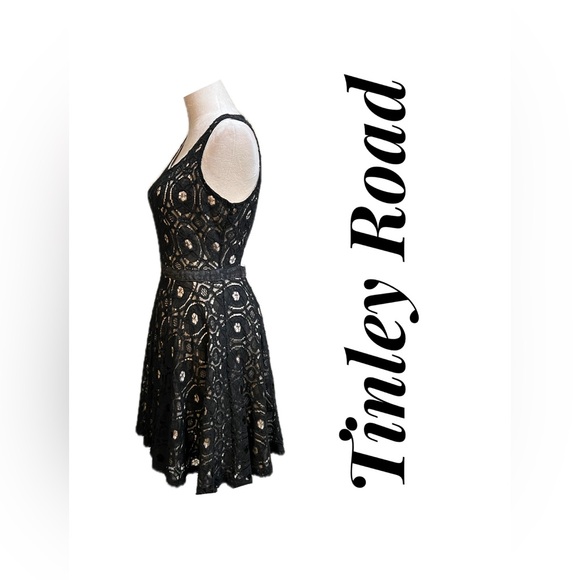 B2 NWT Tinley Road Women’s Black Lace Dress Size Small. - Picture 4 of 9